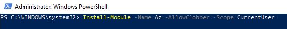 Install AZ Module